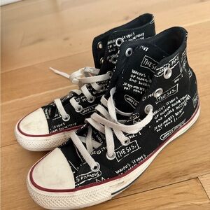 Black and White Basquiat Converse
